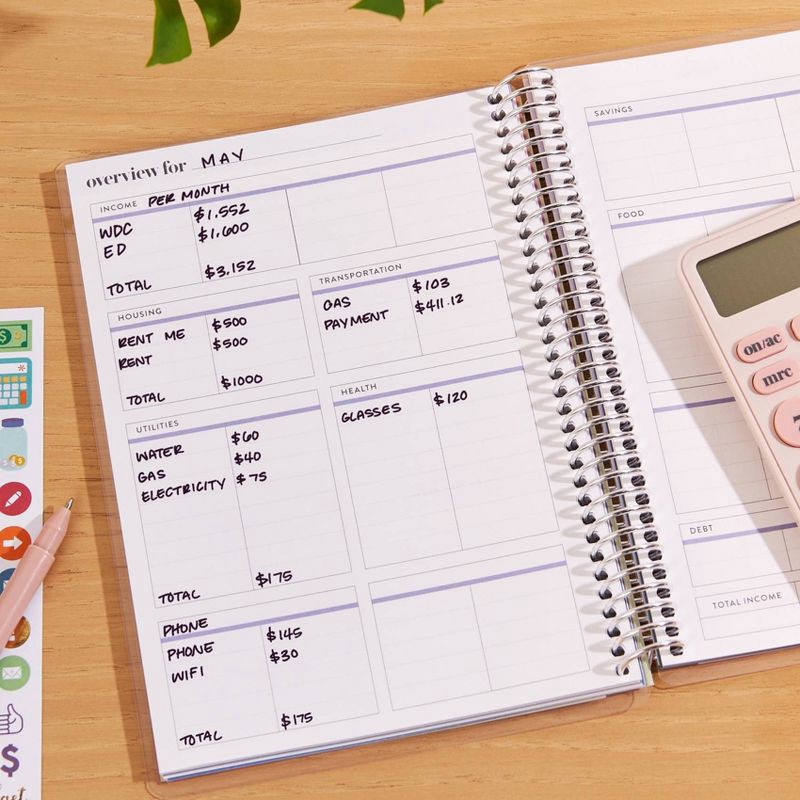 slide 13 of 15, erin condren Budget Journal Classic Striped/Every Little Bit Counts, 1 ct