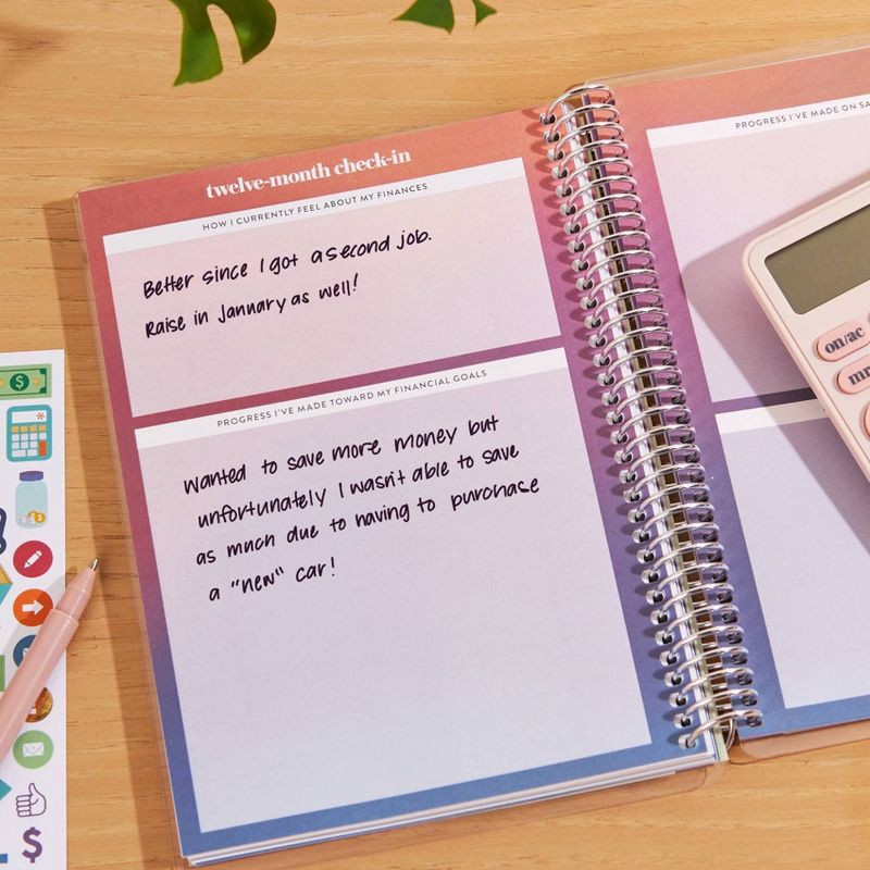 slide 14 of 15, erin condren Budget Journal Classic Striped/Every Little Bit Counts, 1 ct