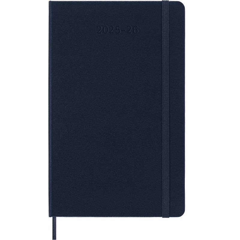 slide 2 of 6, Moleskine 2025-26 18 Monthly Weekly Academic Planner Long Sapphire Blue, 1 ct