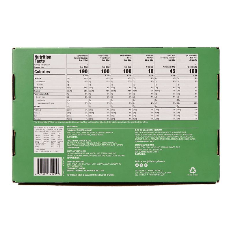 slide 2 of 5, Hickory Farms Christmas Gift Set Favorite Bites Box - 15.75oz, 15.75 oz