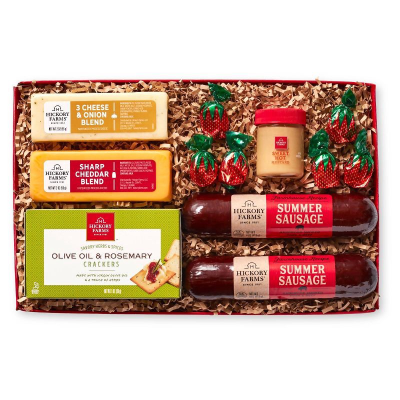 slide 3 of 5, Hickory Farms Christmas Gift Set Favorite Bites Box - 15.75oz, 15.75 oz