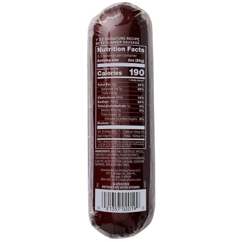 slide 2 of 6, Hickory Farms Christmas Signature Beef Summer Sausage - 7oz, 7 oz