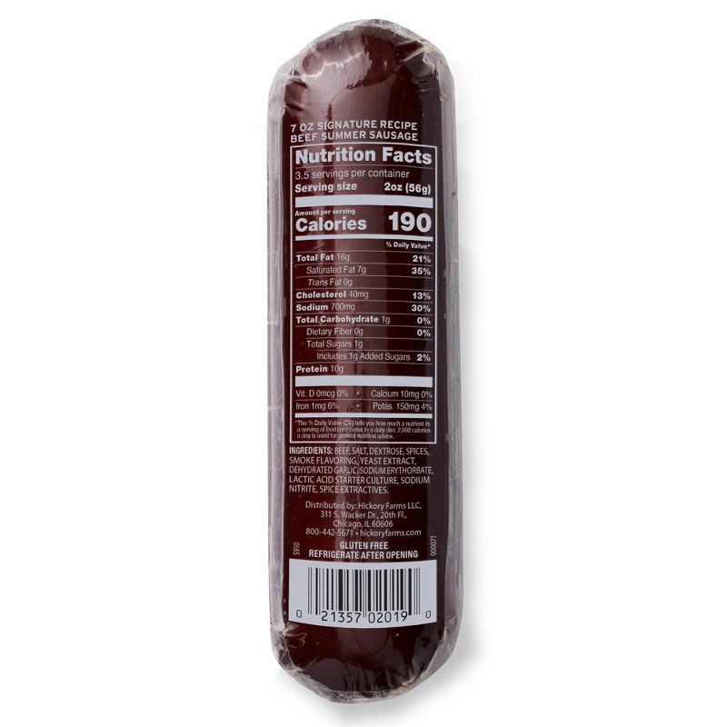 slide 2 of 3, Hickory Farms Signature Beef Summer Sausage - 7oz, 7 oz