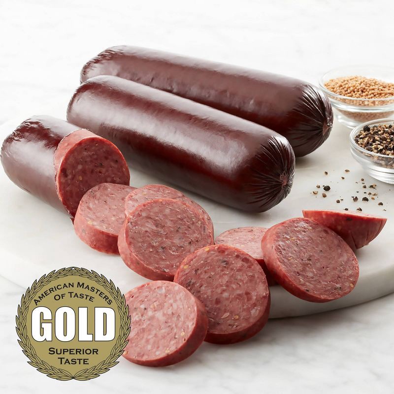 slide 3 of 6, Hickory Farms Christmas Signature Beef Summer Sausage - 7oz, 7 oz