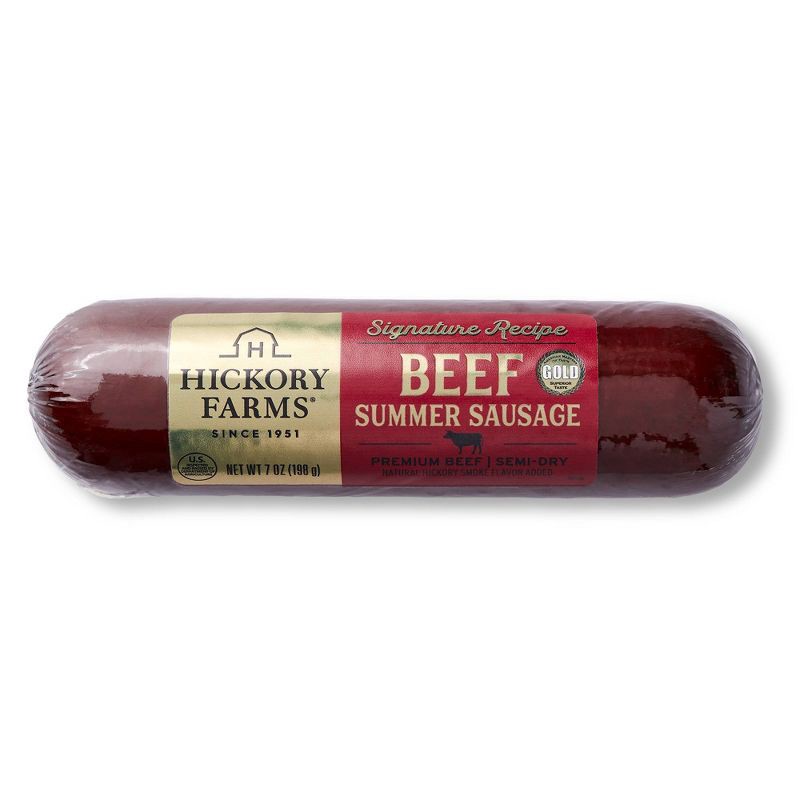 slide 1 of 3, Hickory Farms Signature Beef Summer Sausage - 7oz, 7 oz