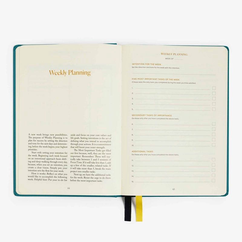 slide 4 of 7, Intelligent Change The Productivity Undated Planner Teal, 1 ct