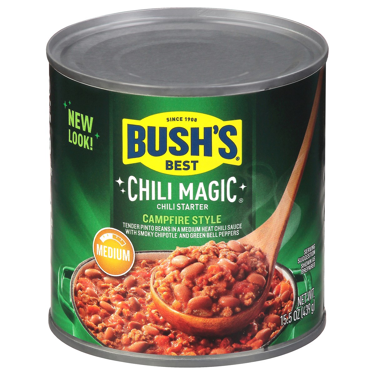 slide 1 of 9, Bush's Best Bush’s Campfire Style Chili Magic Chili Starter 15.5 oz, 15.5 oz