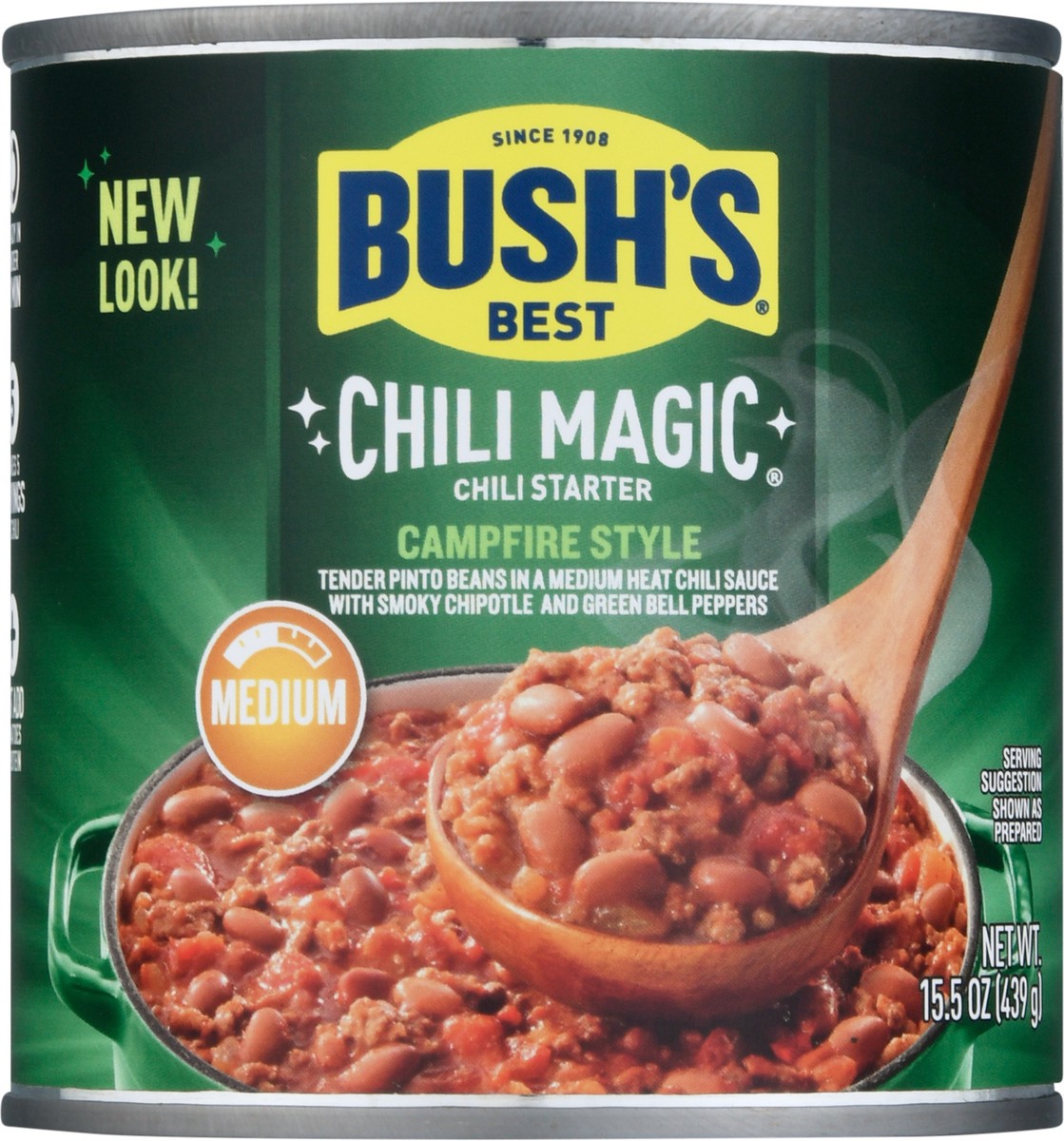 slide 2 of 9, Bush's Best Bush's Campfire Style Chili Magic Chili Starter 15.5 oz, 15.5 oz