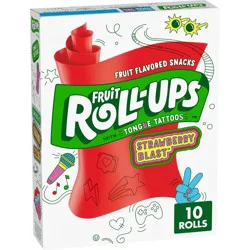 Fruit Roll-Ups Fruit Rollups Strawberry Flavored Snacks - 5oz/10ct