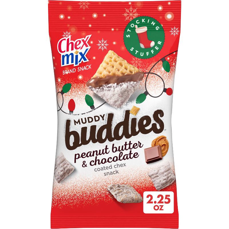 slide 1 of 8, Chex Mix Holiday Peanut Butter & Chocolate Muddy Buddies - 2.25oz, 2.25 oz