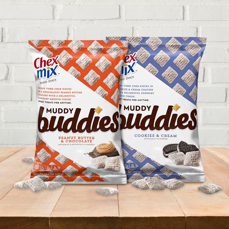 slide 6 of 8, Chex Mix Holiday Peanut Butter & Chocolate Muddy Buddies - 2.25oz, 2.25 oz