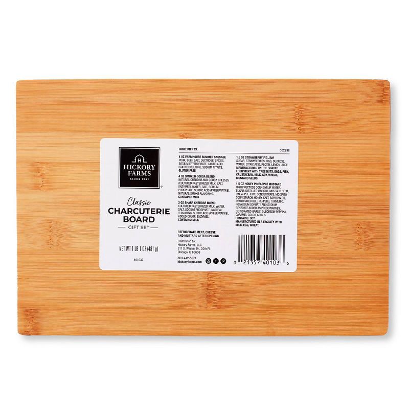 slide 2 of 4, Hickory Farms Christmas Gift Set Classic Charcuterie Board - 17oz, 17 oz
