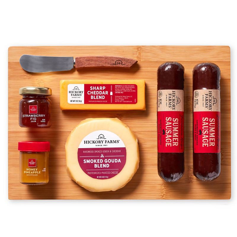 slide 3 of 4, Hickory Farms Christmas Gift Set Classic Charcuterie Board - 17oz, 17 oz