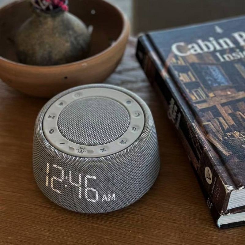 slide 4 of 6, Capello Sound Round with Bluetooth Speaker Table Clock, 1 ct