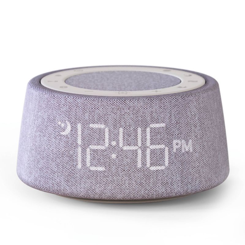 slide 1 of 6, Capello Sound Round with Bluetooth Speaker Table Clock, 1 ct