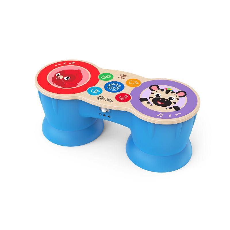 slide 1 of 8, Baby Einstein Upbeat Tunes Magic Touch Wooden Drum Musical Toy, 1 ct