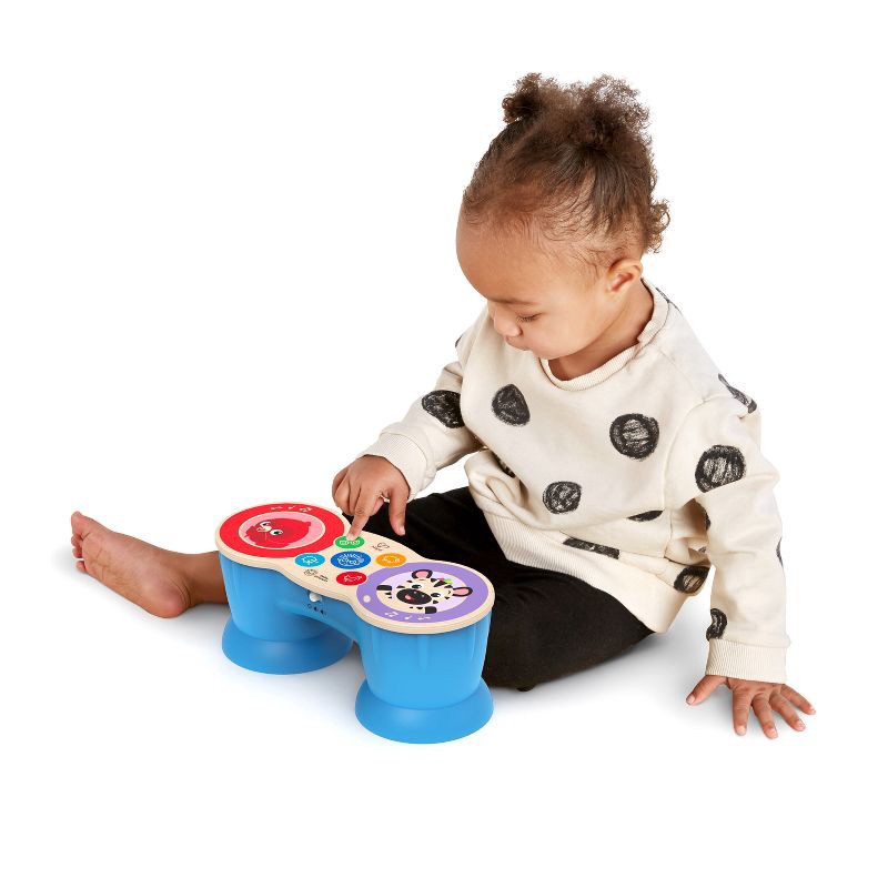 slide 8 of 8, Baby Einstein Upbeat Tunes Magic Touch Wooden Drum Musical Toy, 1 ct
