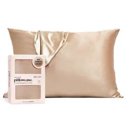 Kitsch Queen Size Satin Standard Pillowcase Thread Count "600" - Champagne