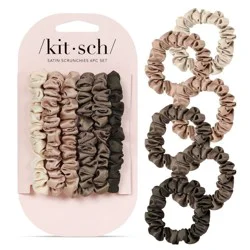 Kitsch Skinny Satin Scrunchies - 6pk
