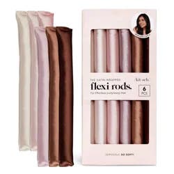 Kitsch Flexi Rods Hair Rollers - Rosewood - 6pk