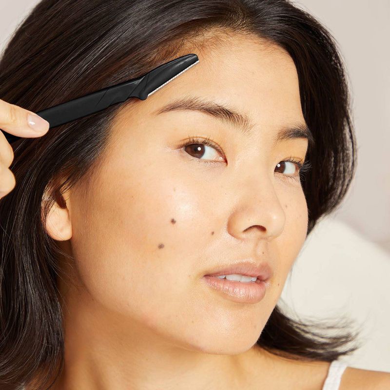 slide 2 of 3, Kitsch Dermaplaning Set Facial Rollers - Black - 12pc, 12 ct