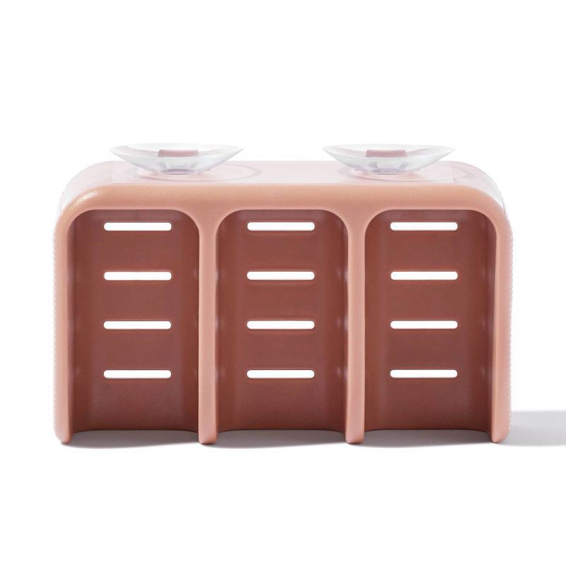 slide 3 of 5, Kitsch Bottle-Free Beauty Self-Draining Soap Dish - Terracotta Pink, 1 ct