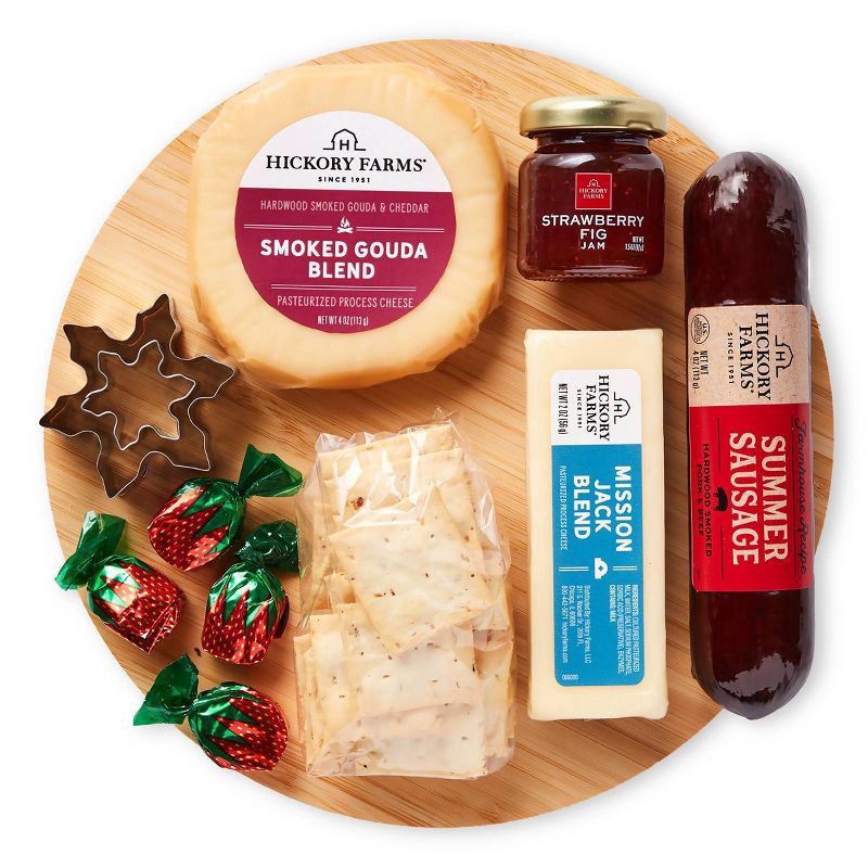 slide 6 of 6, Hickory Farms Christmas Gift Set Christmas Wreath Charcuterie Kit - 15.5oz, 15.5 oz