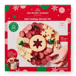 Hickory Farms Christmas Gift Set Christmas Wreath Charcuterie Kit - 15.5oz