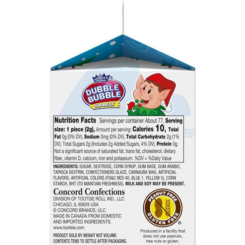 slide 4 of 7, Dubble Bubble Christmas Gumball Carton - 6oz, 6 oz