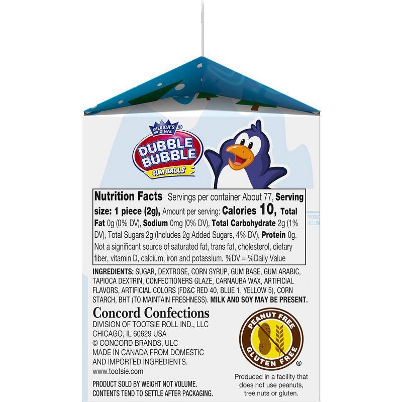 slide 5 of 7, Dubble Bubble Christmas Gumball Carton - 6oz, 6 oz