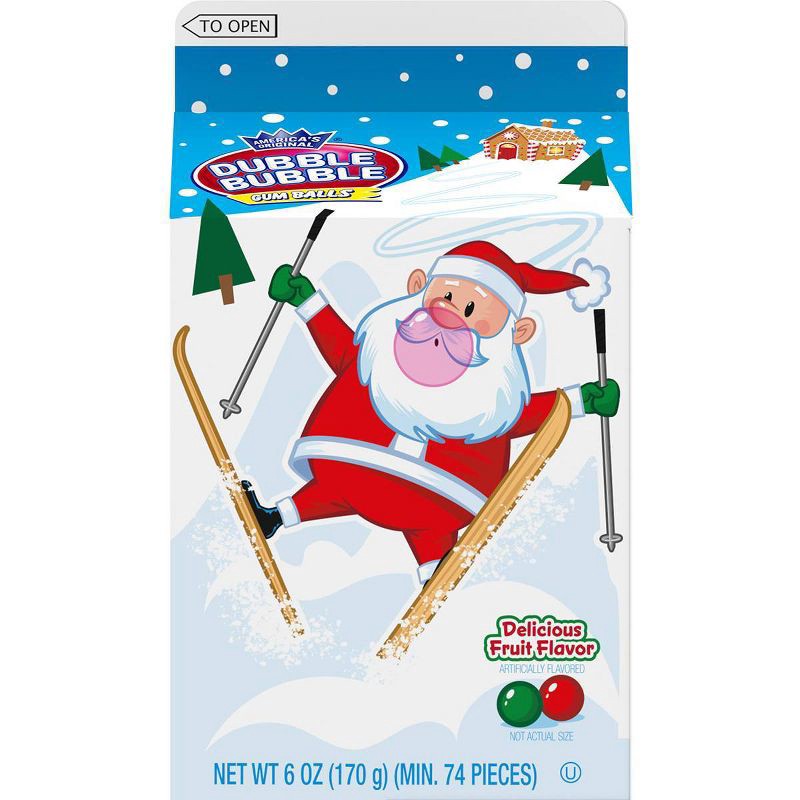 slide 1 of 7, Dubble Bubble Christmas Gumball Carton - 6oz, 6 oz