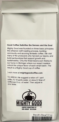 slide 4 of 4, Mighty Good Davids Dark Decaf, 1 ct