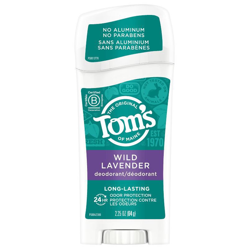 slide 1 of 3, Tom's of Maine Long Lasting Natural Deodorant Stick - Lavender - Trial Size - 2.25oz/1ct, 2.25 oz