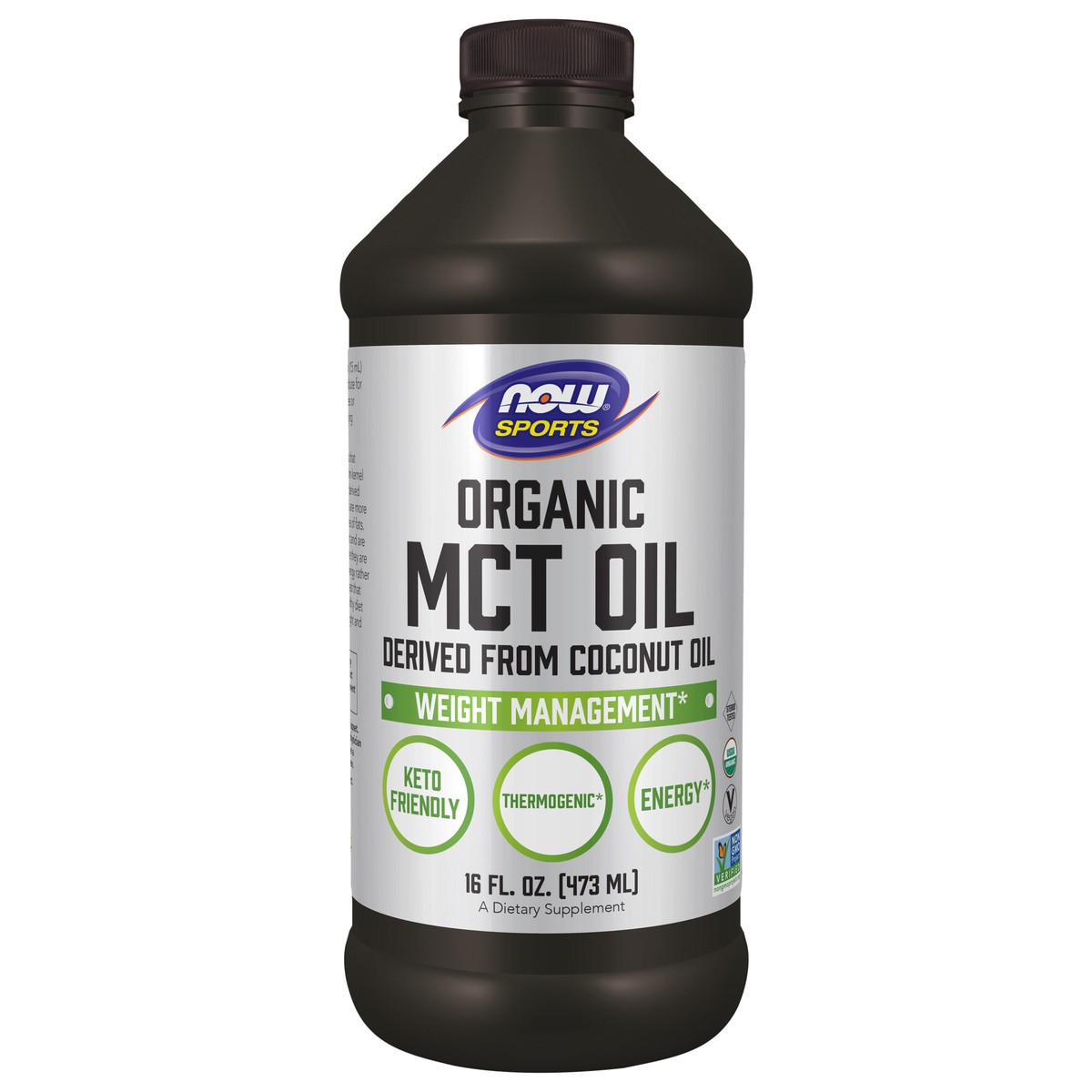 slide 1 of 5, NOW MCT Oil, Organic - 16 fl. oz., 16 oz