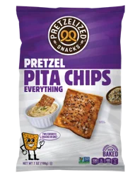 Pretzelized Snacks Everything Pretzel Pita Chips 7 oz