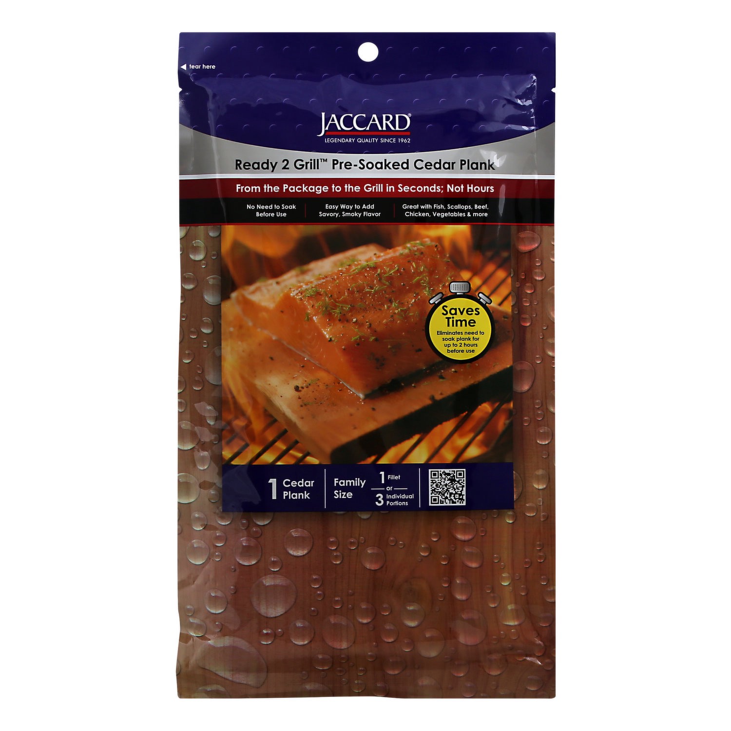 slide 1 of 1, Jaccard Cedar Plank, Pre-Soaked, Family Size, 1 ct