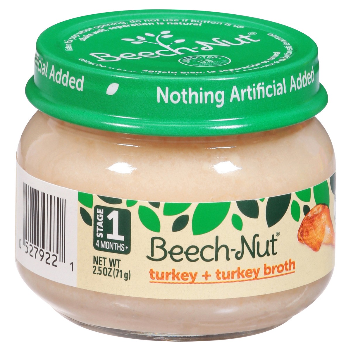 slide 3 of 9, Beech-Nut Stage 1 (4 Months+) Turkey + Turkey Broth 2.5 oz, 2.5 oz