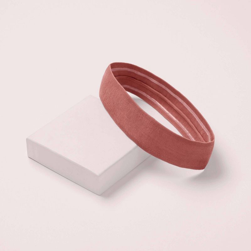 slide 4 of 7, The Hair Edit Harmony Elastic Headband - Terracotta Rose, 1 ct