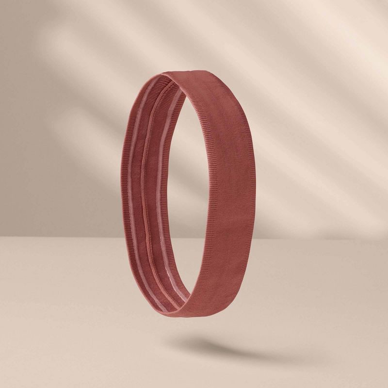 slide 6 of 7, The Hair Edit Harmony Elastic Headband - Terracotta Rose, 1 ct
