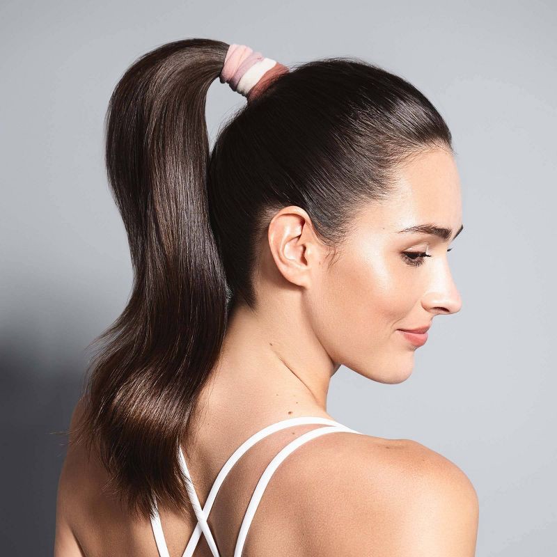 slide 3 of 7, The Hair Edit Ballerina Fabric Hair Ties – Multicolor – 12pk, 12 ct