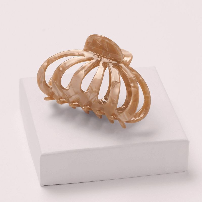 slide 4 of 7, The Hair Edit Jellyfish Clip - Latte, 1 ct