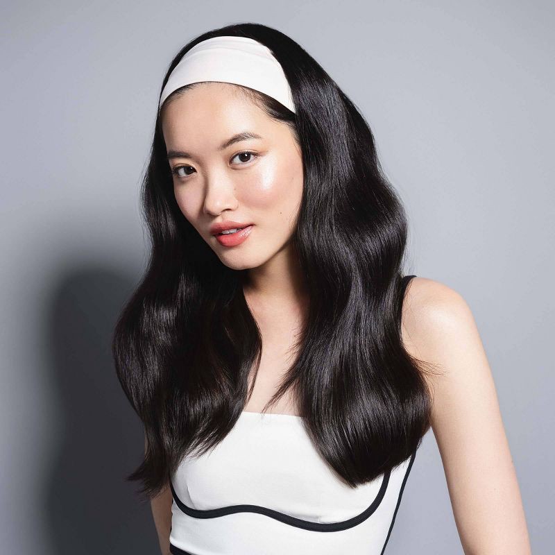 slide 4 of 8, The Hair Edit Lotus Fabric Headband - Cream, 1 ct