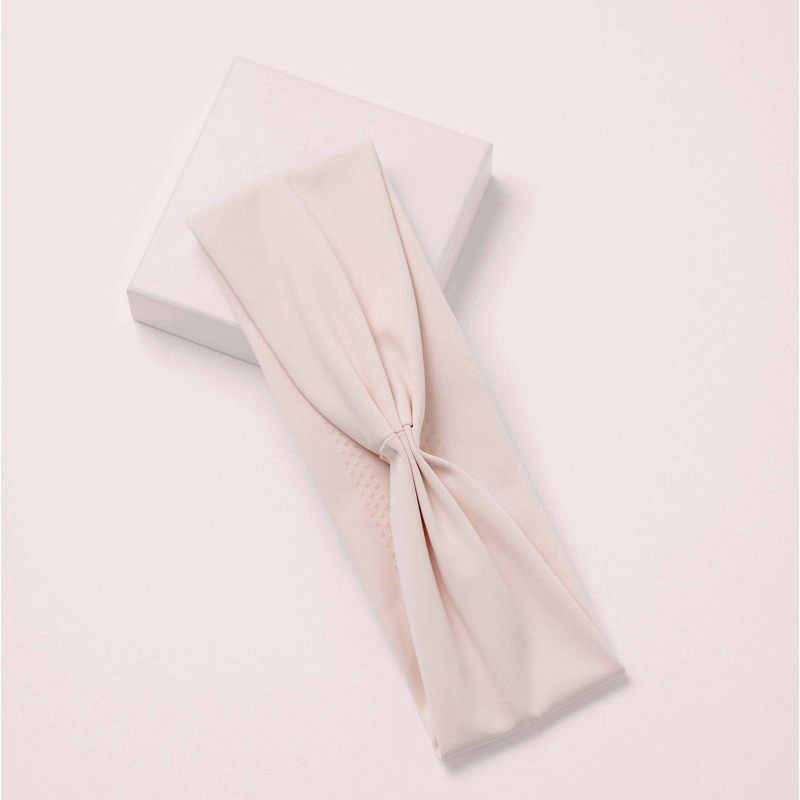slide 5 of 8, The Hair Edit Lotus Fabric Headband - Cream, 1 ct