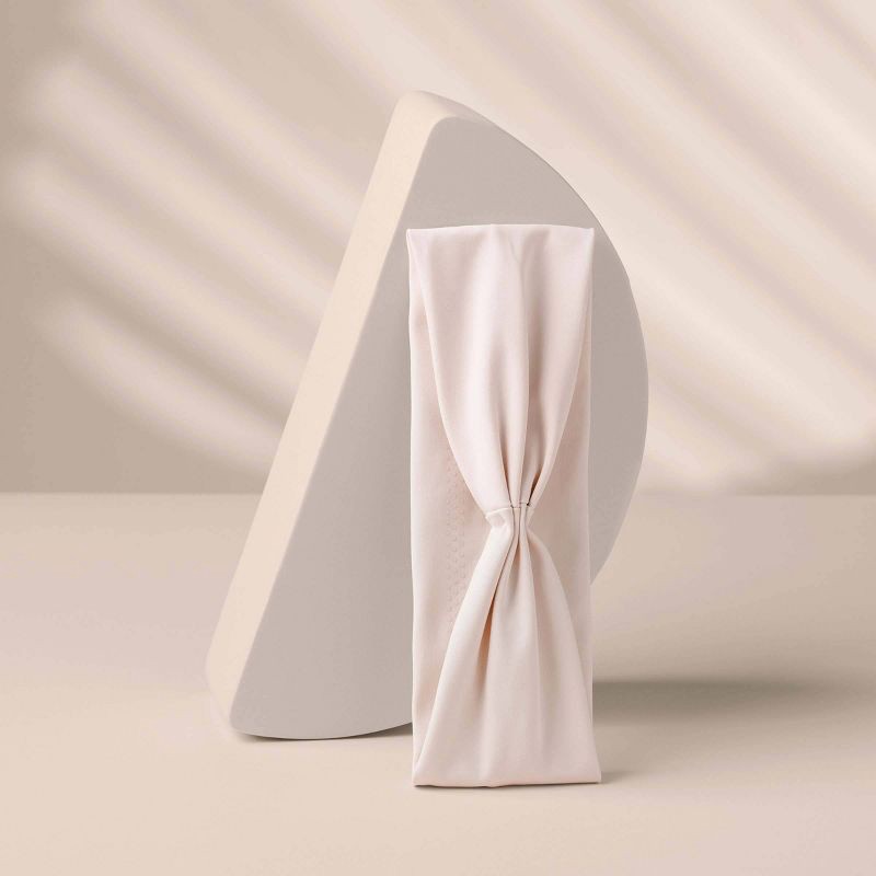 slide 7 of 8, The Hair Edit Lotus Fabric Headband - Cream, 1 ct