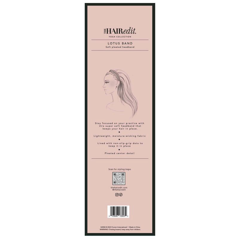 slide 8 of 8, The Hair Edit Lotus Fabric Headband - Cream, 1 ct