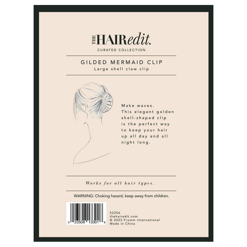 slide 6 of 6, The Hair Edit Gilded Mermaid Clip, 1 ct