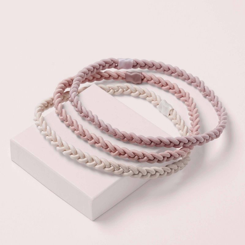 slide 5 of 8, The Hair Edit Salutation Fabric Headbands - Multicolor - 3pk, 3 ct