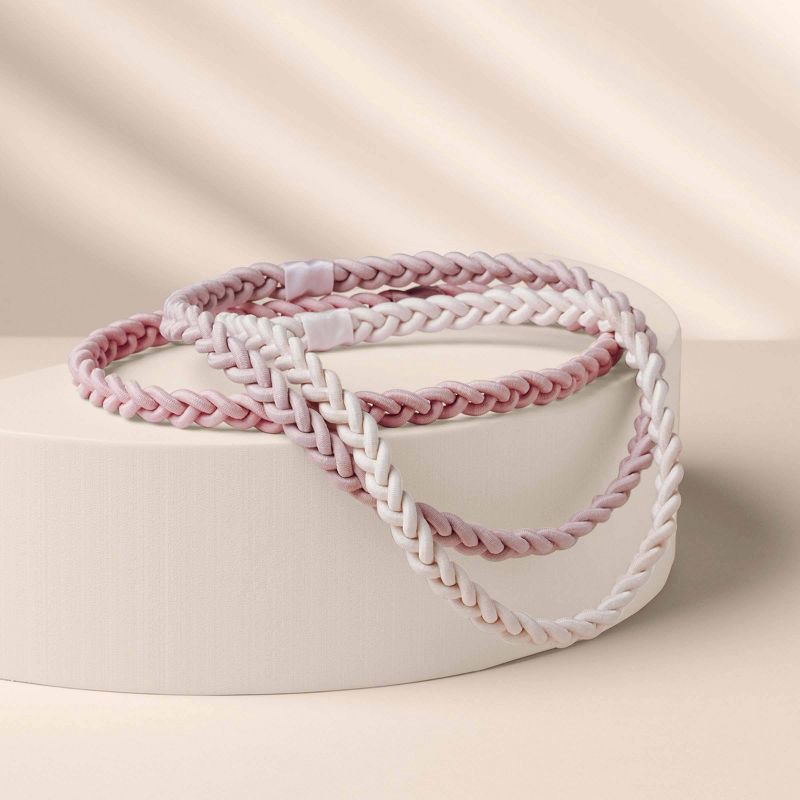 slide 7 of 8, The Hair Edit Salutation Fabric Headbands - Multicolor - 3pk, 3 ct