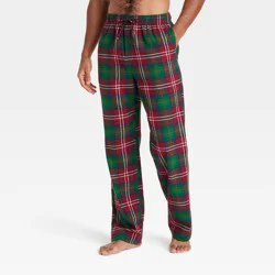 Men's Plaid Family Pajama Pants - Goodfellow & Co™ Red/Green XXL