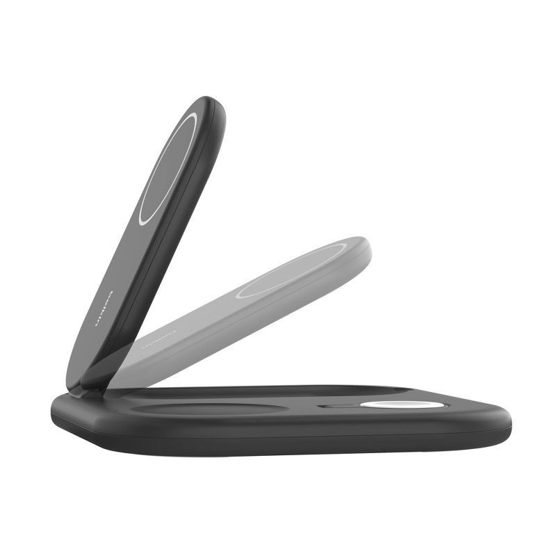 slide 10 of 11, Belkin Qi2 15W 3-in-1 Wireless Pad/Stand - Black: MagSafe Magnetic Mount Holder, 1 ct